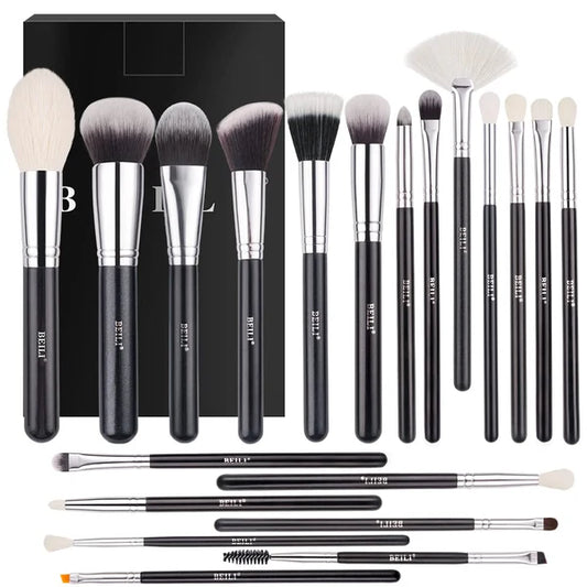 BEILI 20Pcs Individual Makeup Brush Set B20