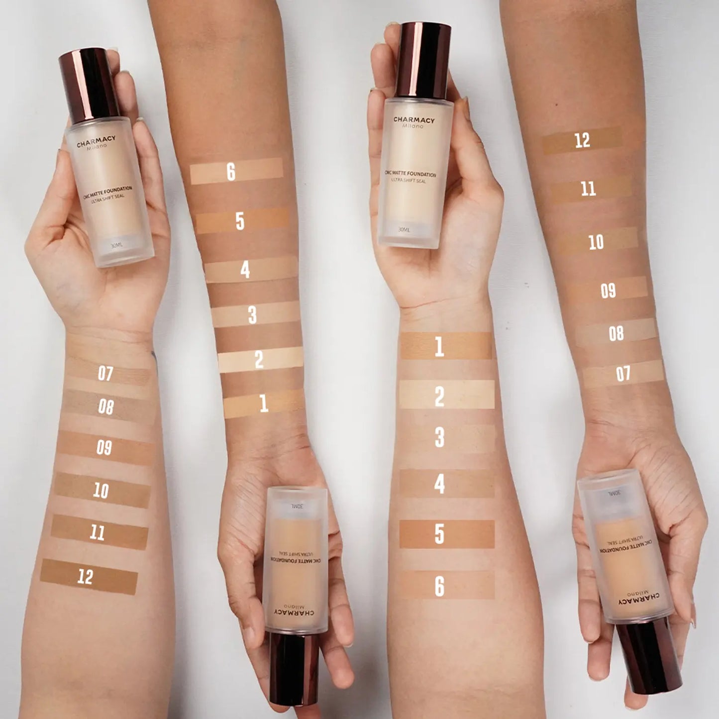 Charmacy Milano Matte Foundation - 11 Shade (30ml)