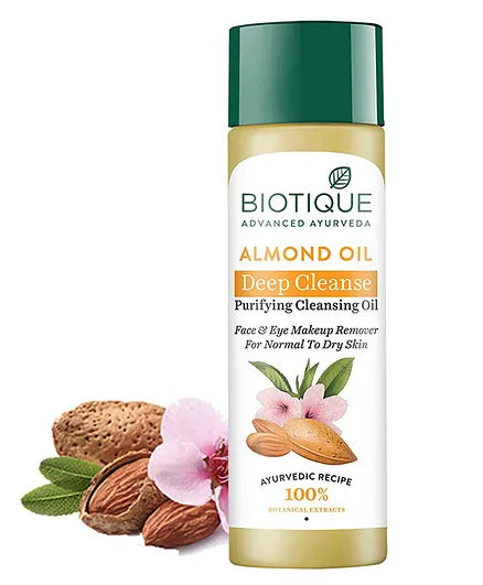 Biotique Almond Oil Deep Cleanse Purifying Cleansing Oil - 120 ml