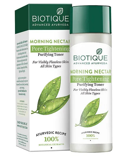 Biotique Morning Nectar Pore Tightening Purifying Toner - 120 ml