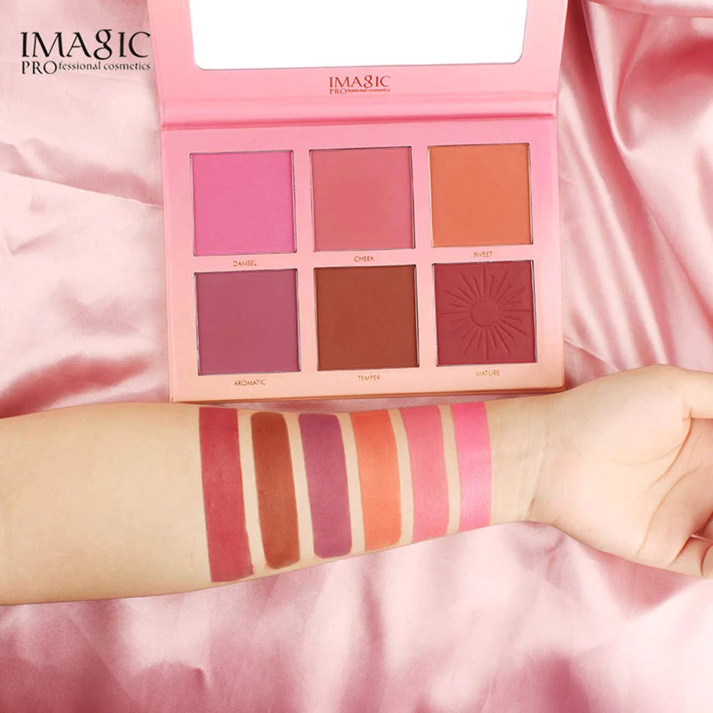 Imagic Professional Cosmetics 6 Color Touch Blush Palette (42.8g)