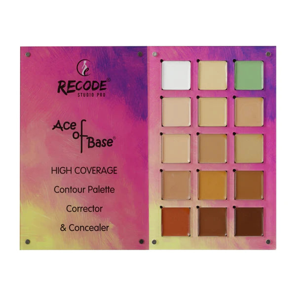 Recode Beauty Concealer, Colour Corrector &amp; Contour Palette - 52 Gms